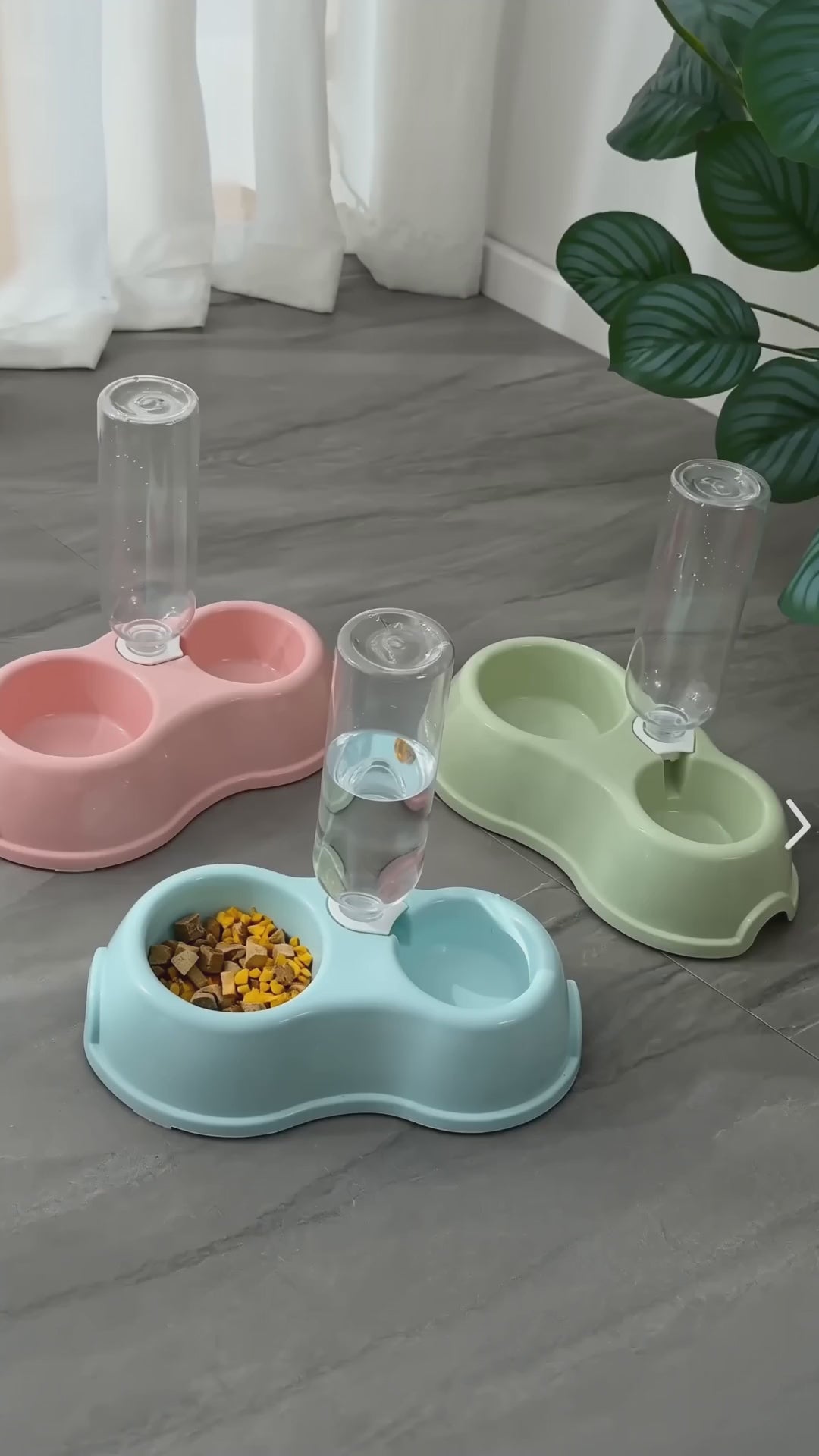 Comedero 2 en 1 con dispensador de agua por gravedad